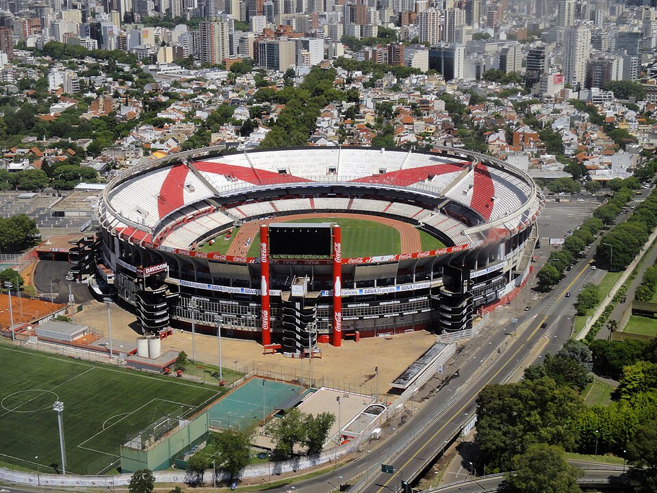 Vista aérea del estadio Monumental de River Plate
