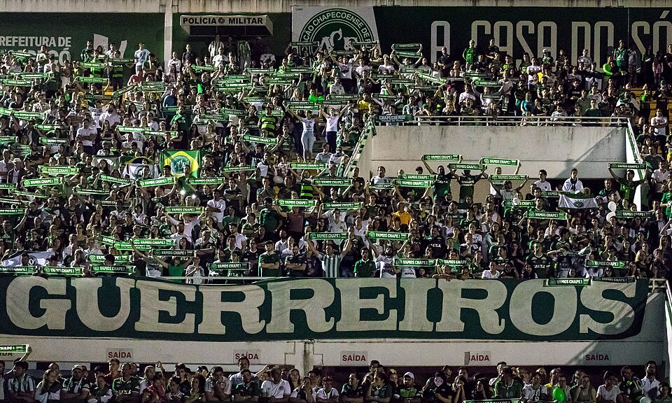 Vista aérea del estadio Arena Condá, hogar de Chapecoense